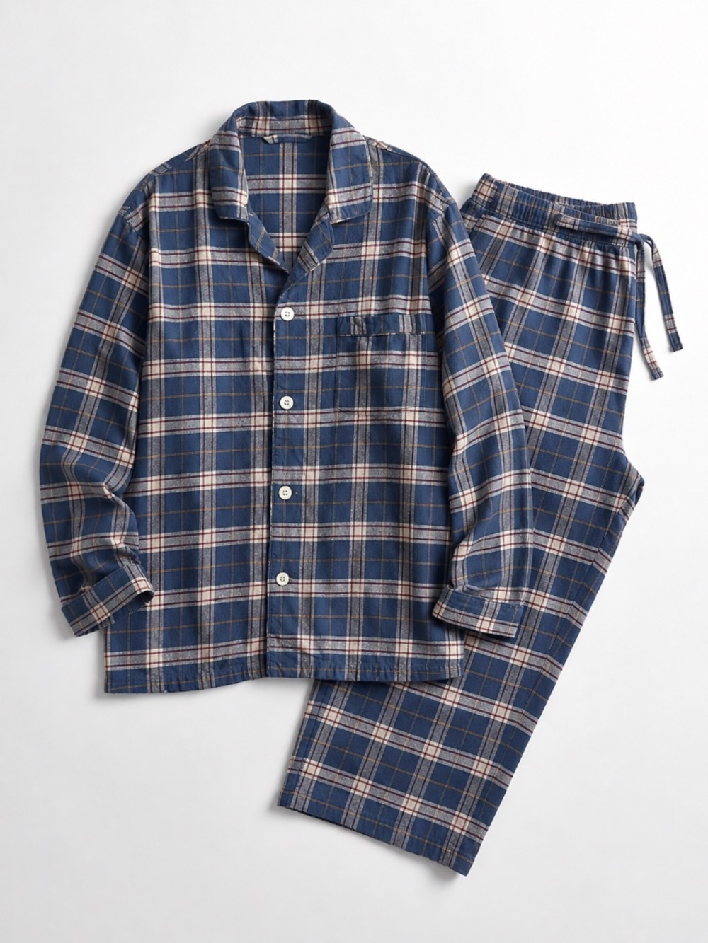 Brooks Brothers Cotton Flannel Plaid Pajama Set Men's Medium